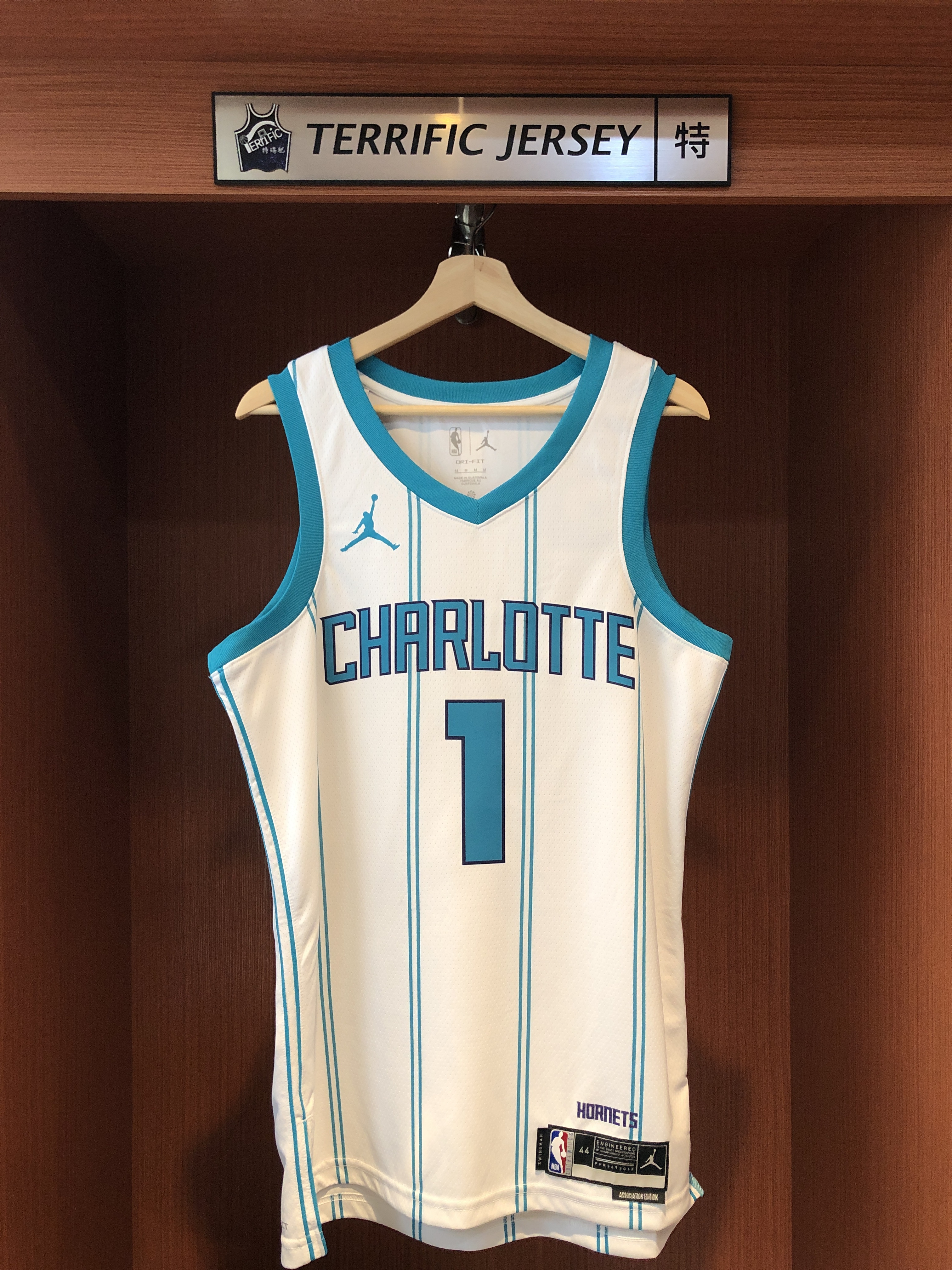 NBA球衣 Lamelo Ball 夏洛特黃蜂白 Association Jordan Swingman 球迷版 熱轉印 全新