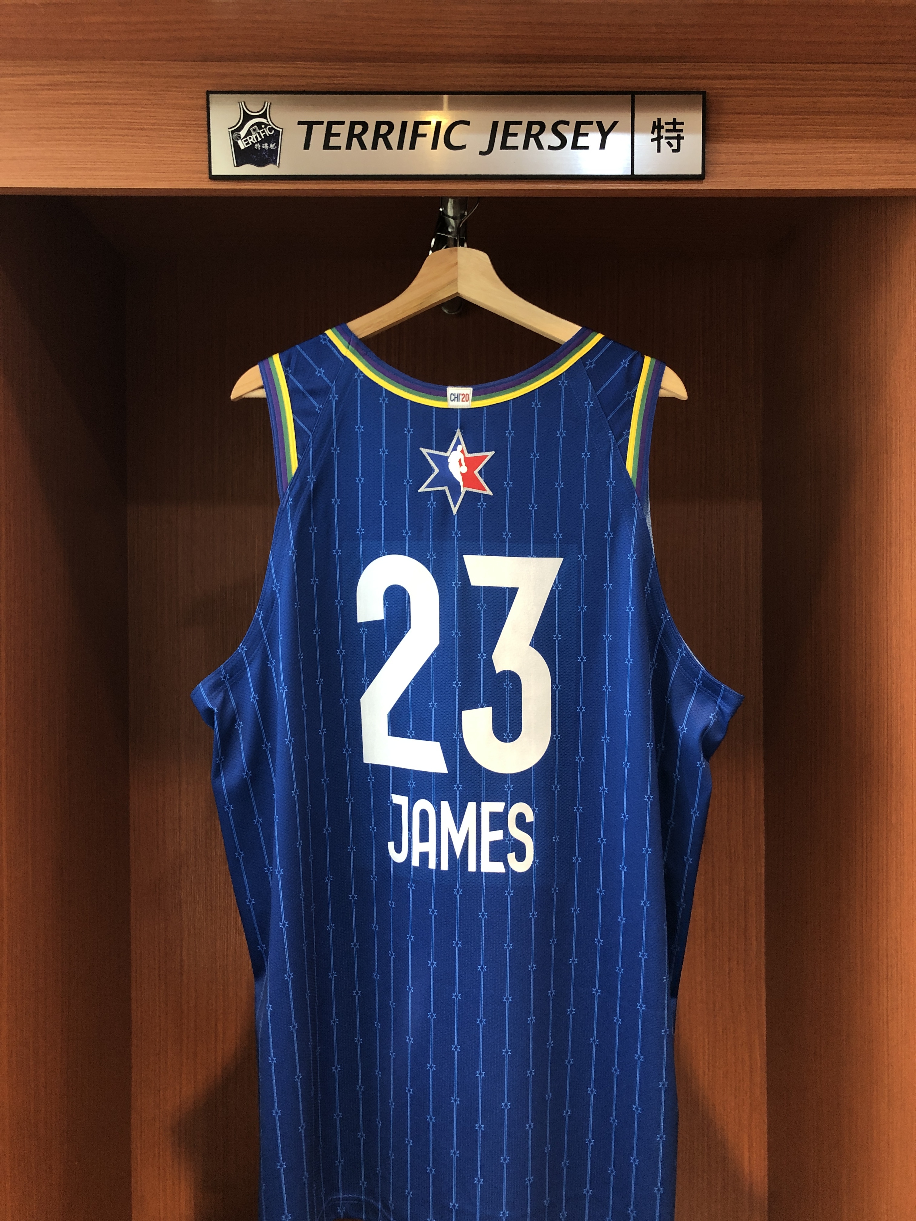 NBA球衣 Lebron James 19-20明星賽藍 All Star Jordan Authentic 球員版 隊名電繡 名字熱轉印 含贊助商標 全新