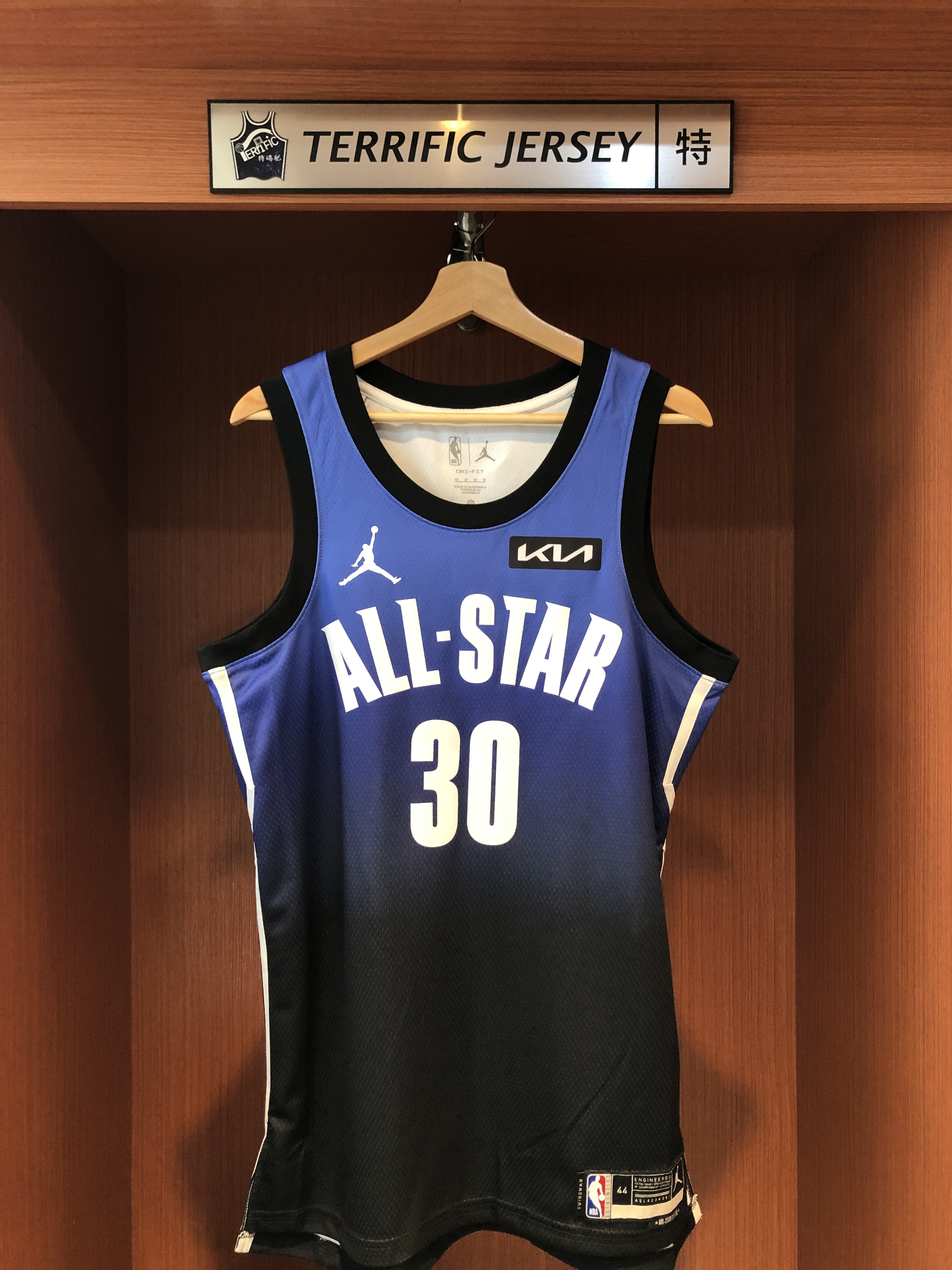 NBA球衣 Stephen Curry 22-23 明星賽 黑藍 All Star Jordan Swingman 球迷版 熱轉印 含贊助商標 全新