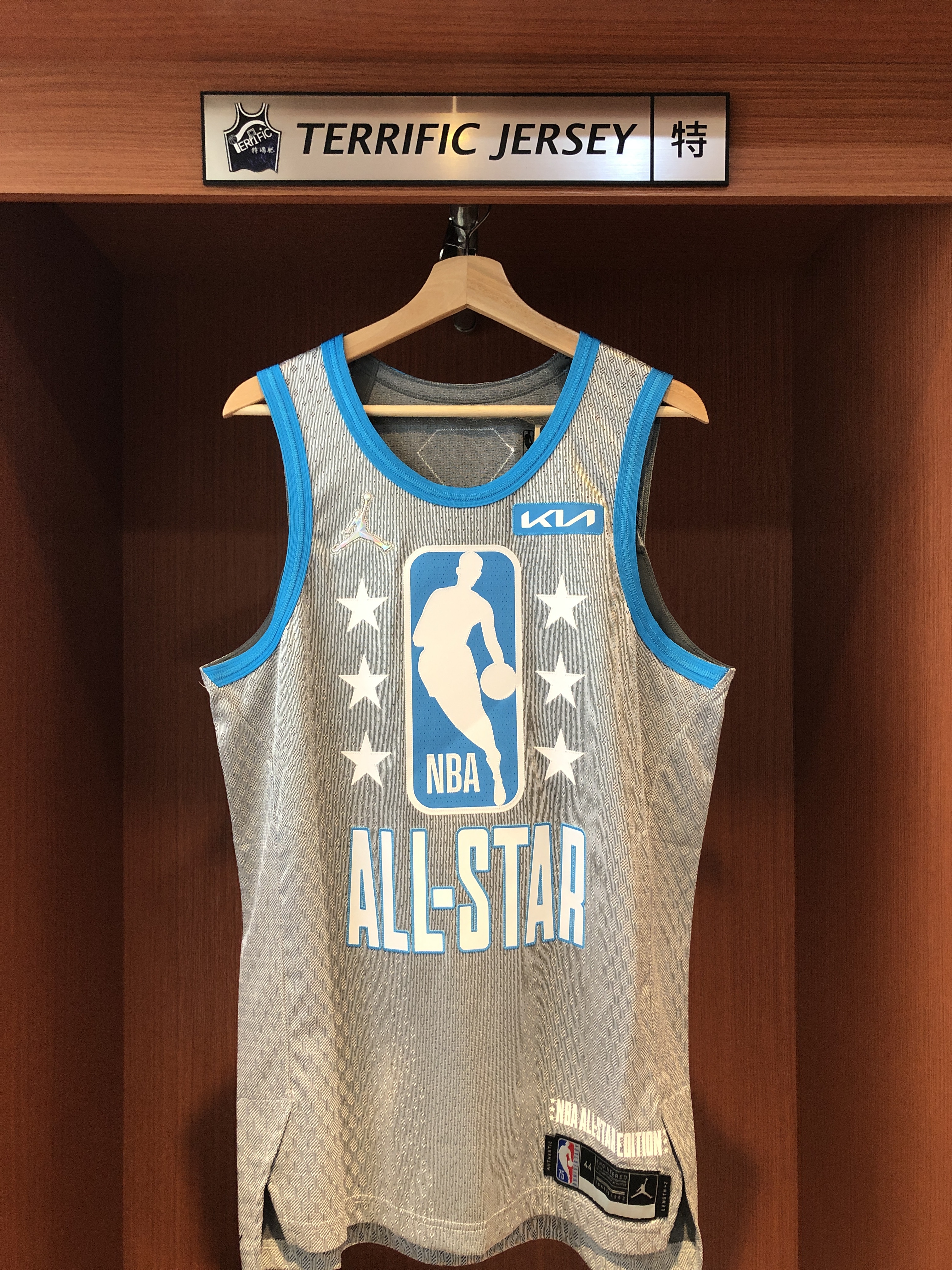 NBA球衣 Kevin Durant 21-22 明星賽 灰 75周年 鑽石標 All Star Jordan Authentic 球員版 電繡 全新