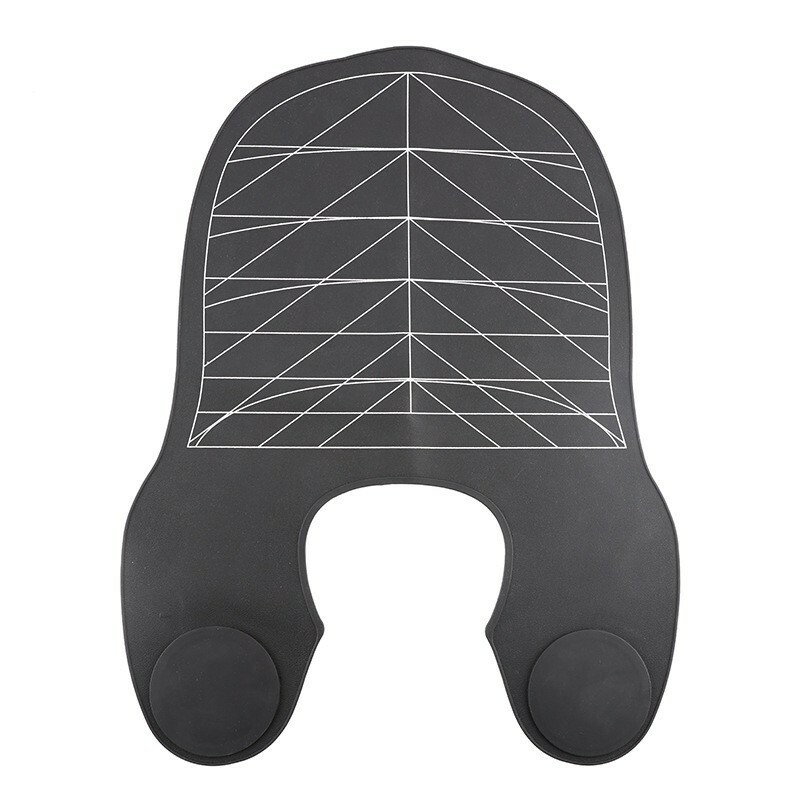 黑色白條紋染燙墊