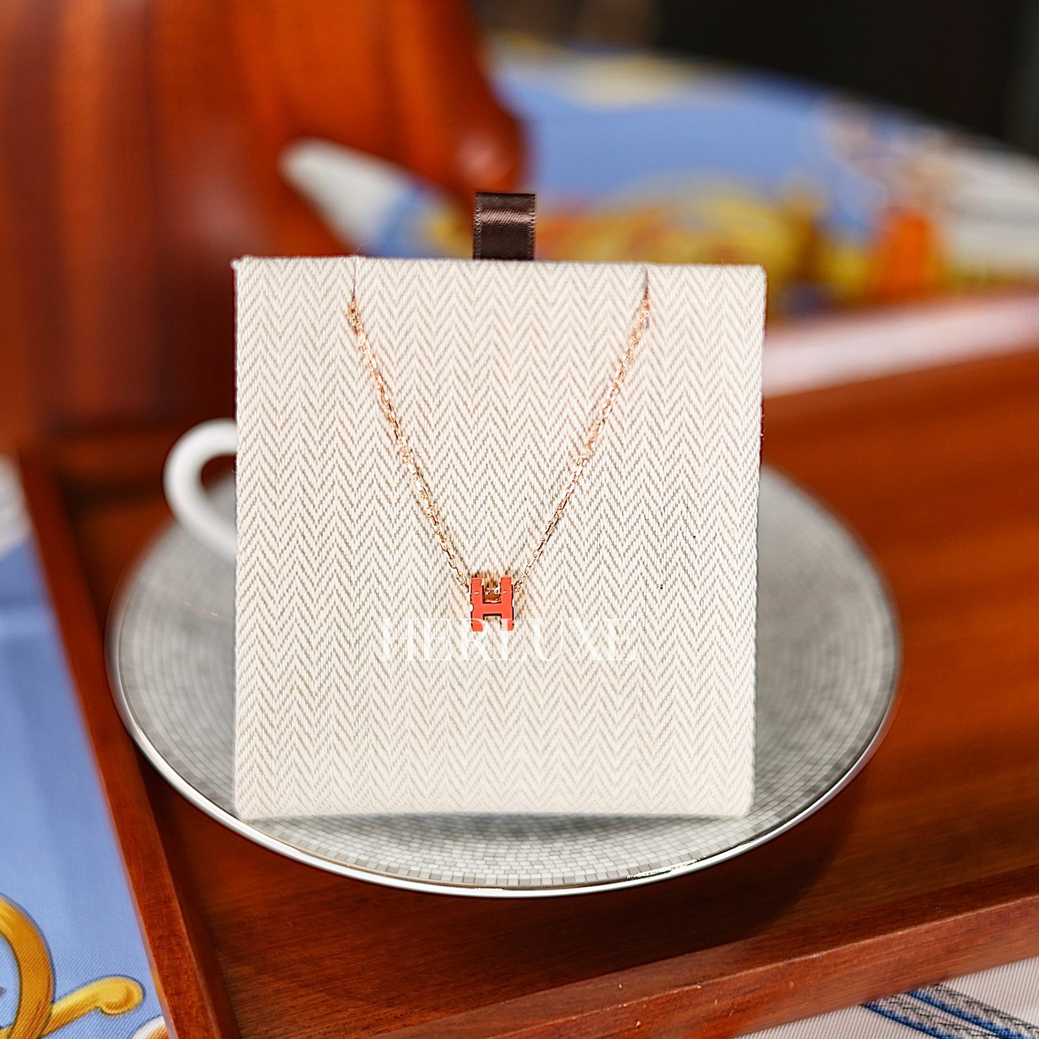 Mini pop h necklace B8 orange field CD