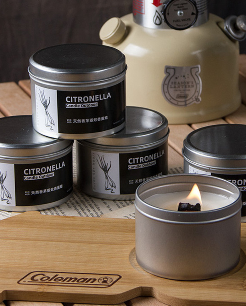 戶外驅蚊首選 香茅植物驅蚊防蚊香氛蠟燭