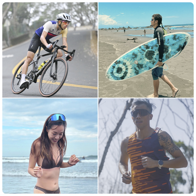 抗海水鍍膜的使用情境：自行車、海灘活動、路跑