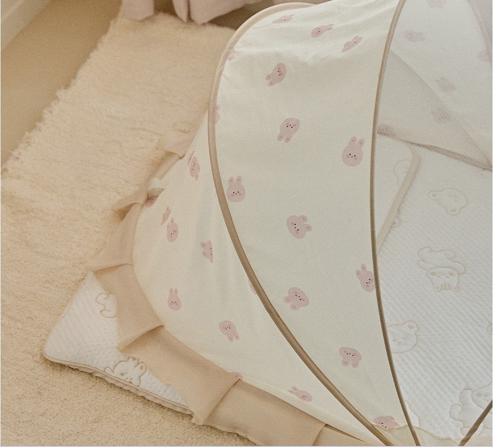 2024滿版人物系列-熟睡半遮光防蚊蟲便攜式折疊帳