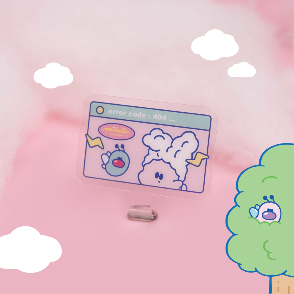 【Knocky x 蜜可魯】『胖皮阿蟲愛搗蛋』手機掛繩夾片 #賴在你身邊