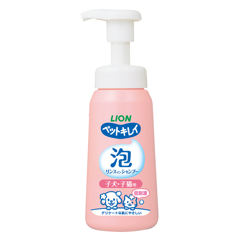 (日本製) LION (子貓用) 弱酸性微香清潔泡泡 230ml