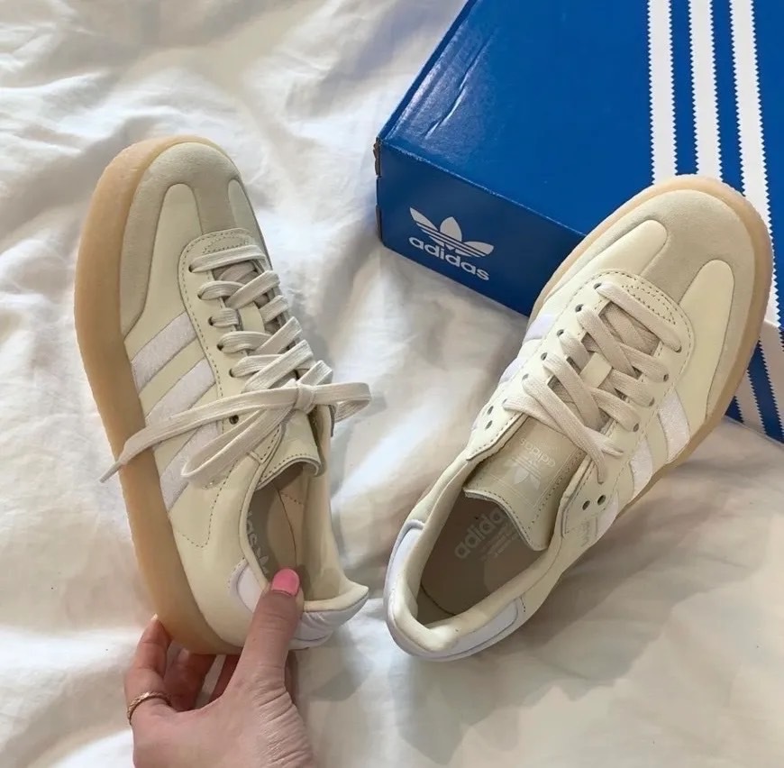 ADIDAS SAMBAE 奶油黃 焦糖底 厚底