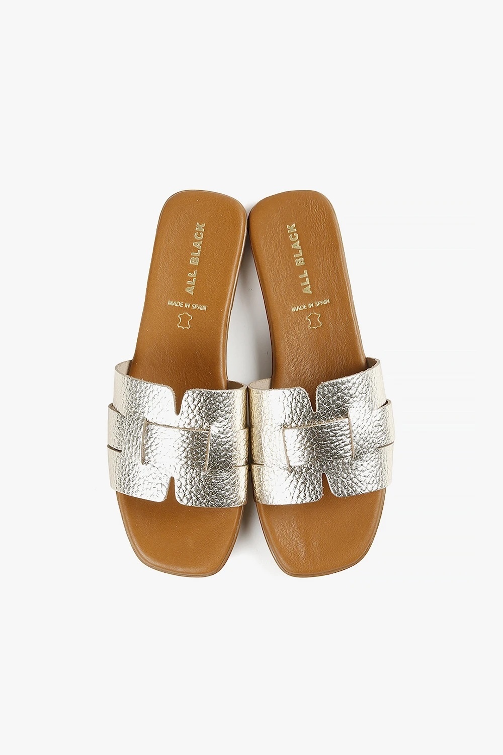 Woven H 西班牙製編織皮中底涼鞋