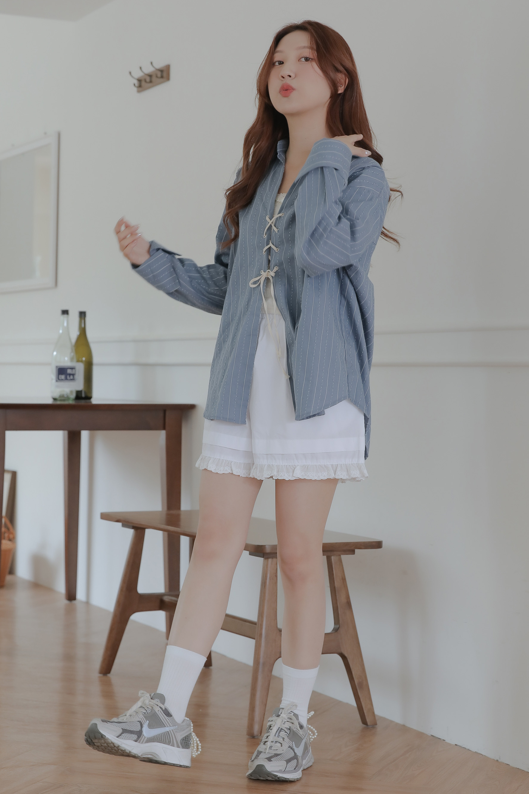 Pintuck Ribbon Shorts #短褲