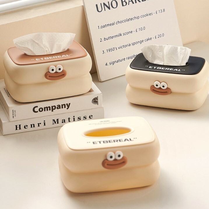 《4156》大嘴創意奶油風質感面紙盒