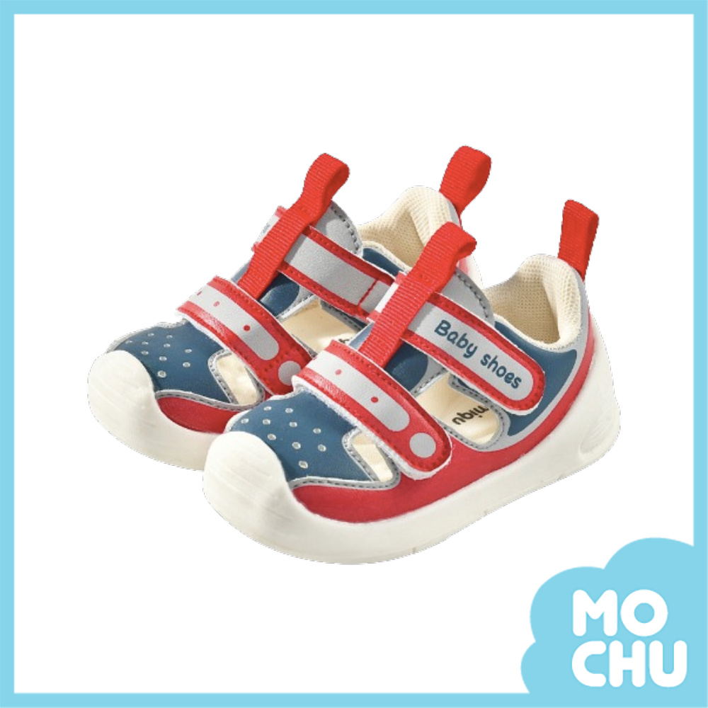 雙色運動風透氣軟底學步鞋(三色)