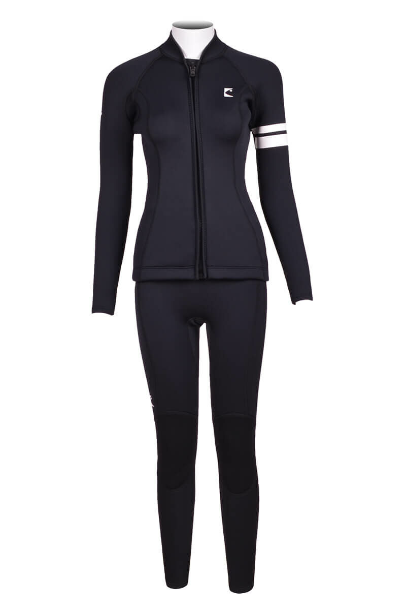 ▲預購-Bestdive 女款 彩虹系列 手臂雙條紋 兩件式防寒衣