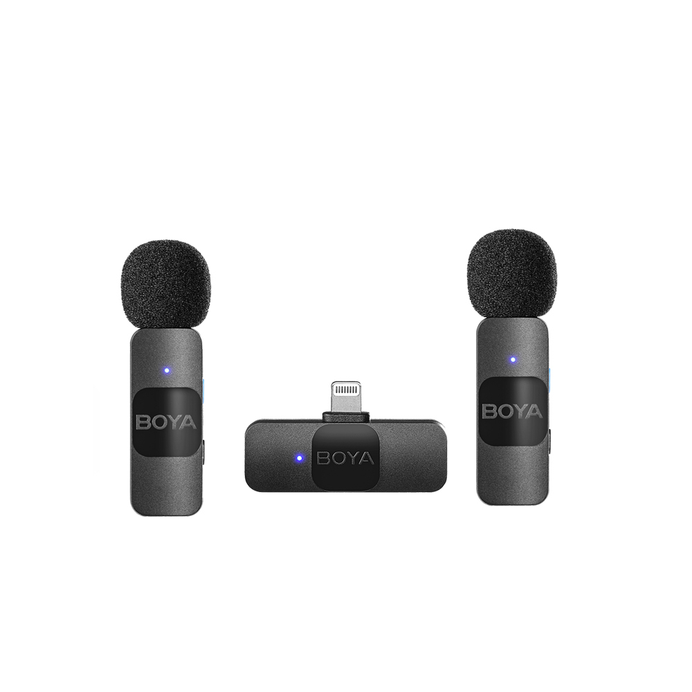 BOYA 博雅 BY-V2 一對二迷你無線麥克風-Lightning (東城代理公司貨)