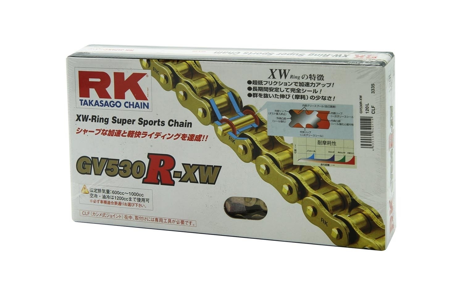 【RK】 530 XSO GXW RXW XXW 油封鏈條 黑金 全金色 強化鏈條 鍊條 霓虹鏈