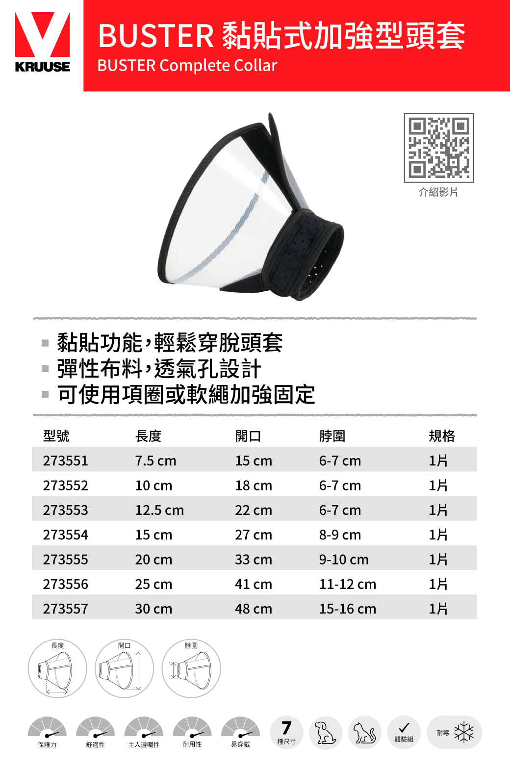 BUSTER黏貼加強型頭套