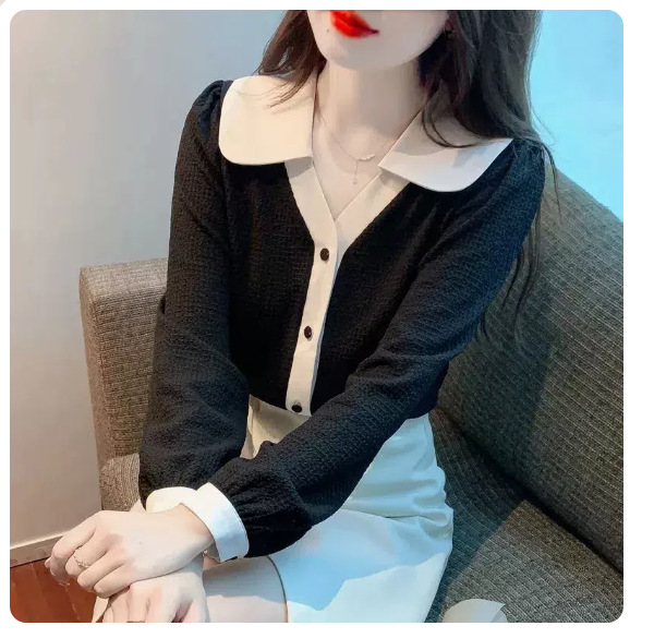 熱賣長袖襯衫(黑色 尺碼:S-3XL)(下單後請聯絡客服確認發貨尺碼)