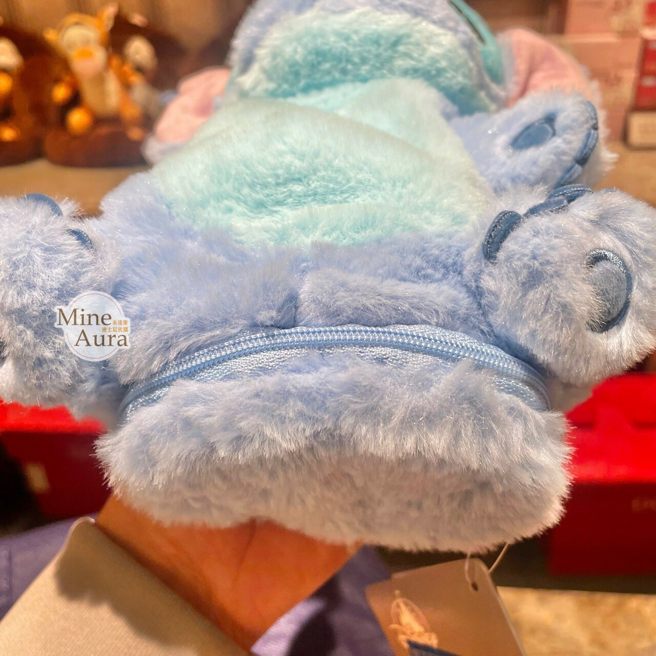 史迪奇 Stitch 絨毛造型 筆袋 收納袋 星際寶貝 Lilo & Stitch -上海迪士尼樂園