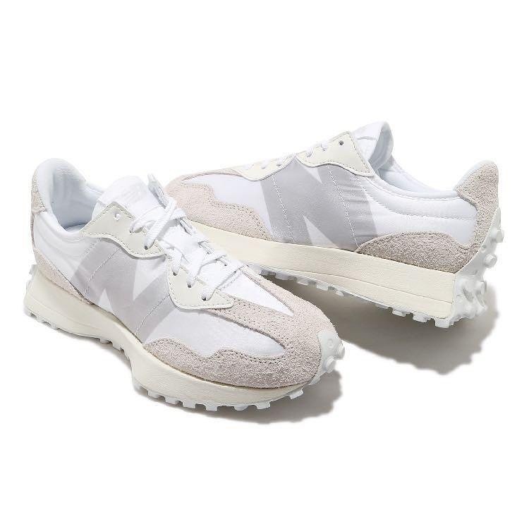 New Balance 327 WS327SFD 白絲綢 麂皮 增高 運動鞋