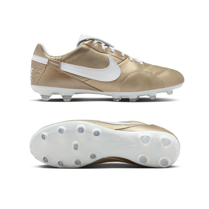 NIKE PREMIER III FG 仿草/草地足球鞋 金色