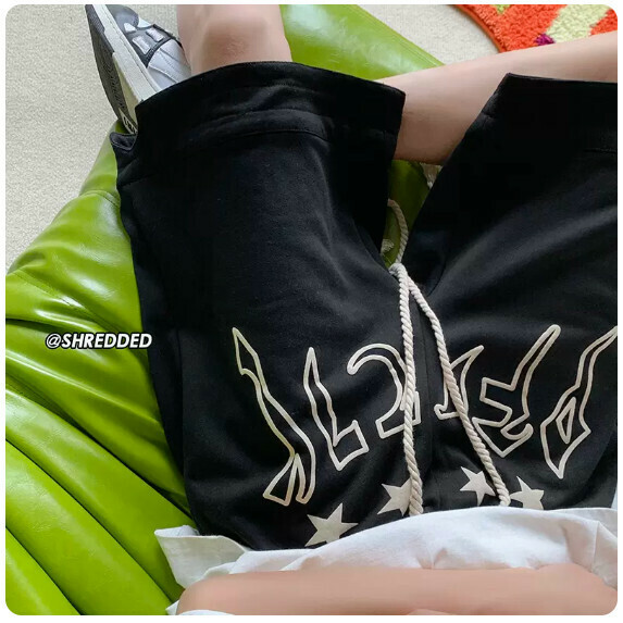 Sweatpants man (black (pentagram) [size S_3XL] (contact customer service to confirm the shipping size after placing an order))