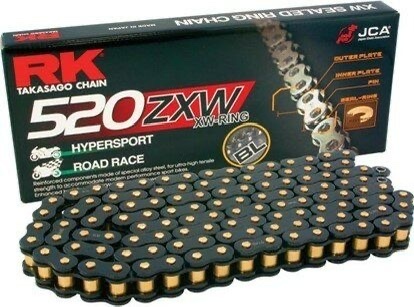 條 日本製RK鍊條525ZXW 124鍊高性能XW油封鋼色原色525 ZXW 124 目RK