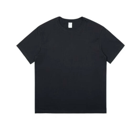 Simple and opaque solid color short sleeve T (black) [S-4XL size] [Contact customer service to confirm the shipping size after placing an order]