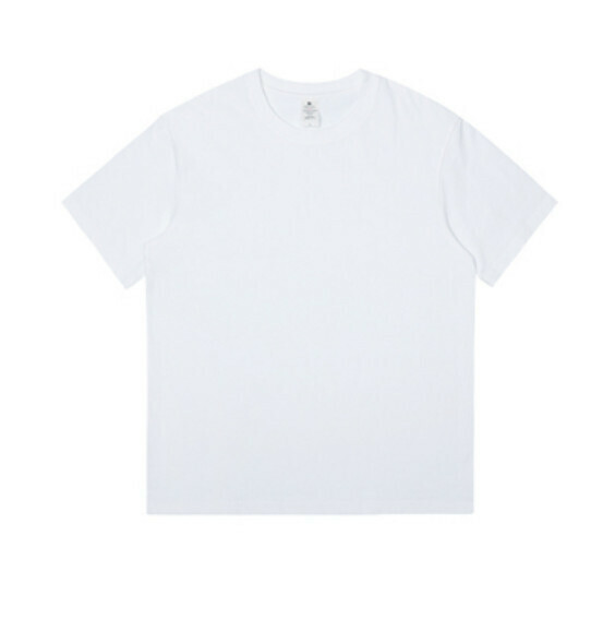 Simple and opaque solid color short-sleeved T (white) [S-4XL size] [Contact customer service to confirm the shipping size after placing an order]