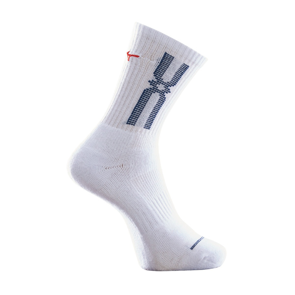 MIZUNO 運動襪 (白藏青色)