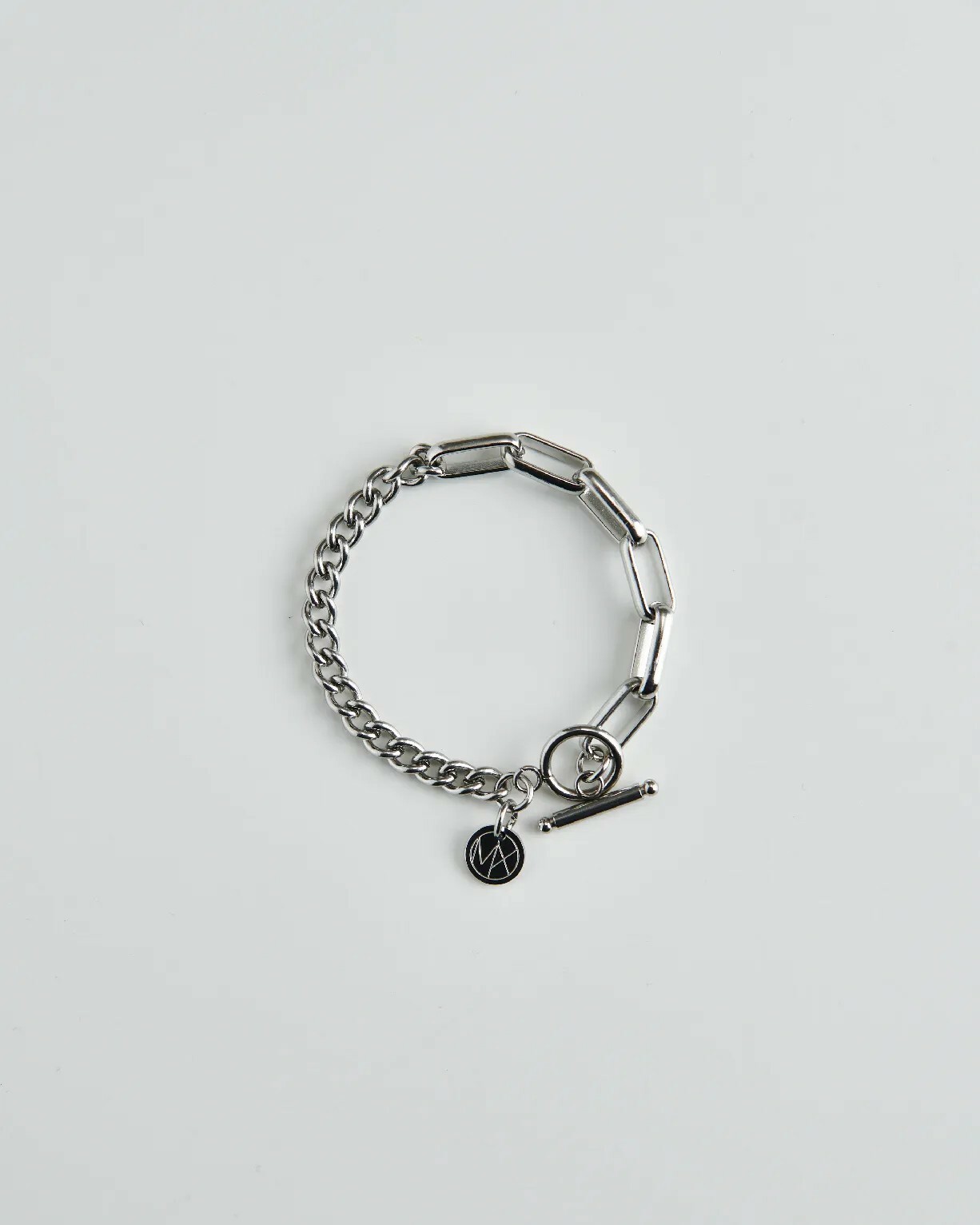 MIXTURE MB017 雙鍊 拼接 純鋼 手鍊