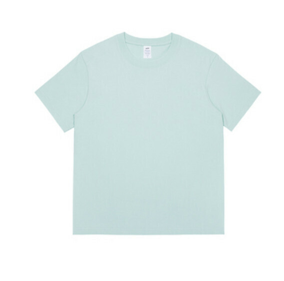 Simple and opaque solid color short-sleeved T (breeze green) [S-4XL size] [Contact customer service to confirm the shipping size after placing an order]