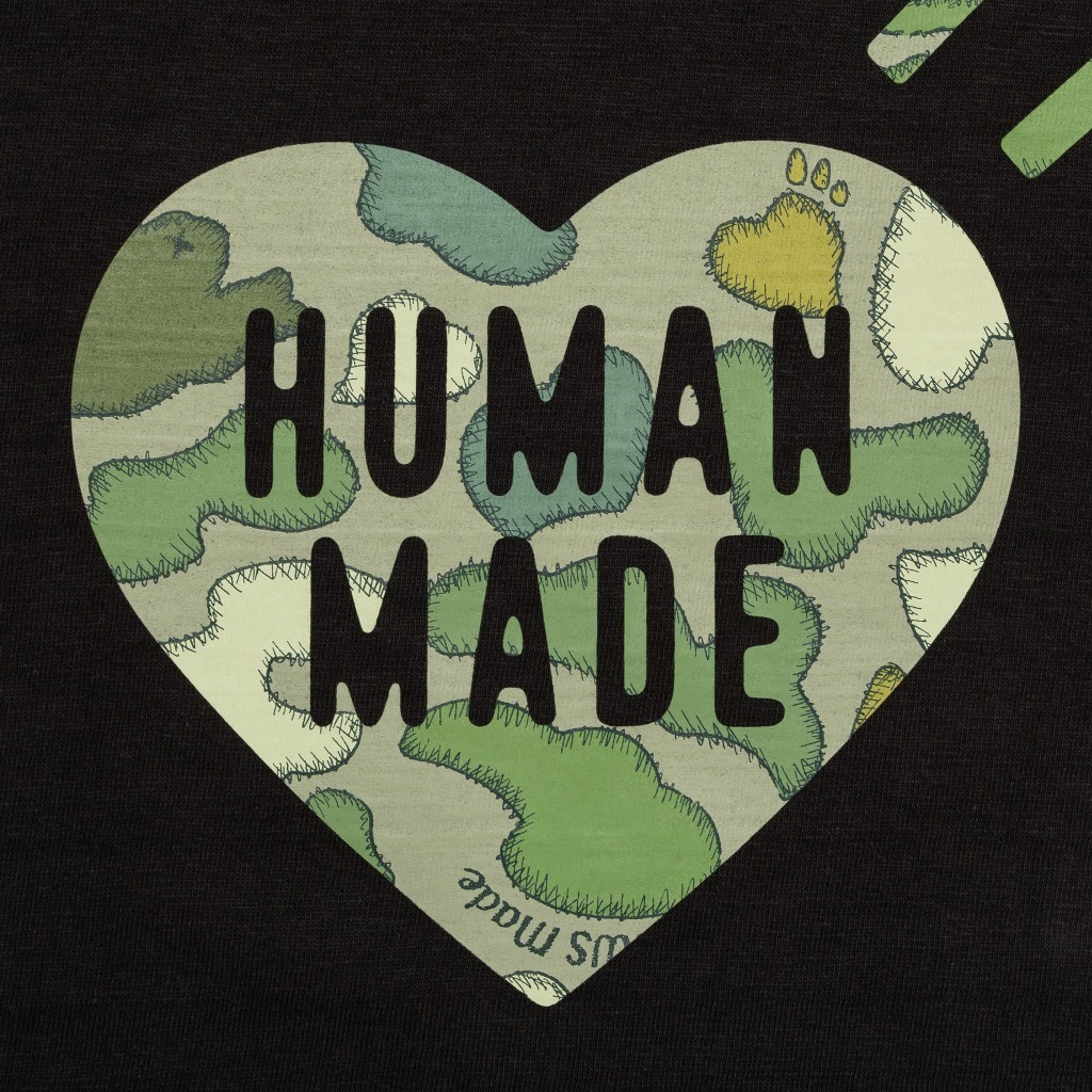 2024SS HUMAN MADE KAWS MADE GRAPHIC T-SHIRT #1 愛心 聯名 迷彩 短T