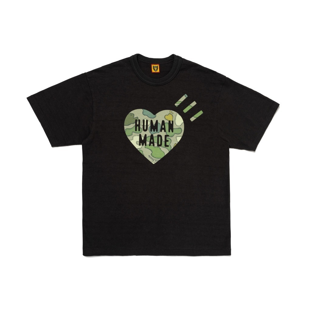 2024SS HUMAN MADE KAWS MADE GRAPHIC T-SHIRT #1 愛心 聯名 迷彩 短T