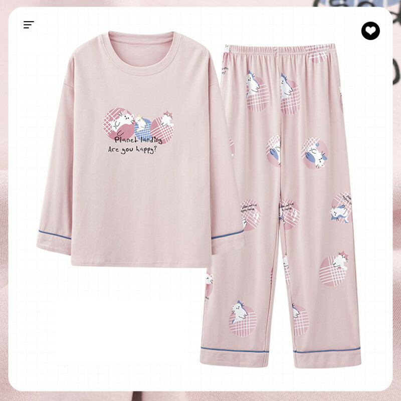 爆款長袖睡衣套裝【M-XXL碼 AM23506】【下單后聯絡客服確認發貨尺碼 】