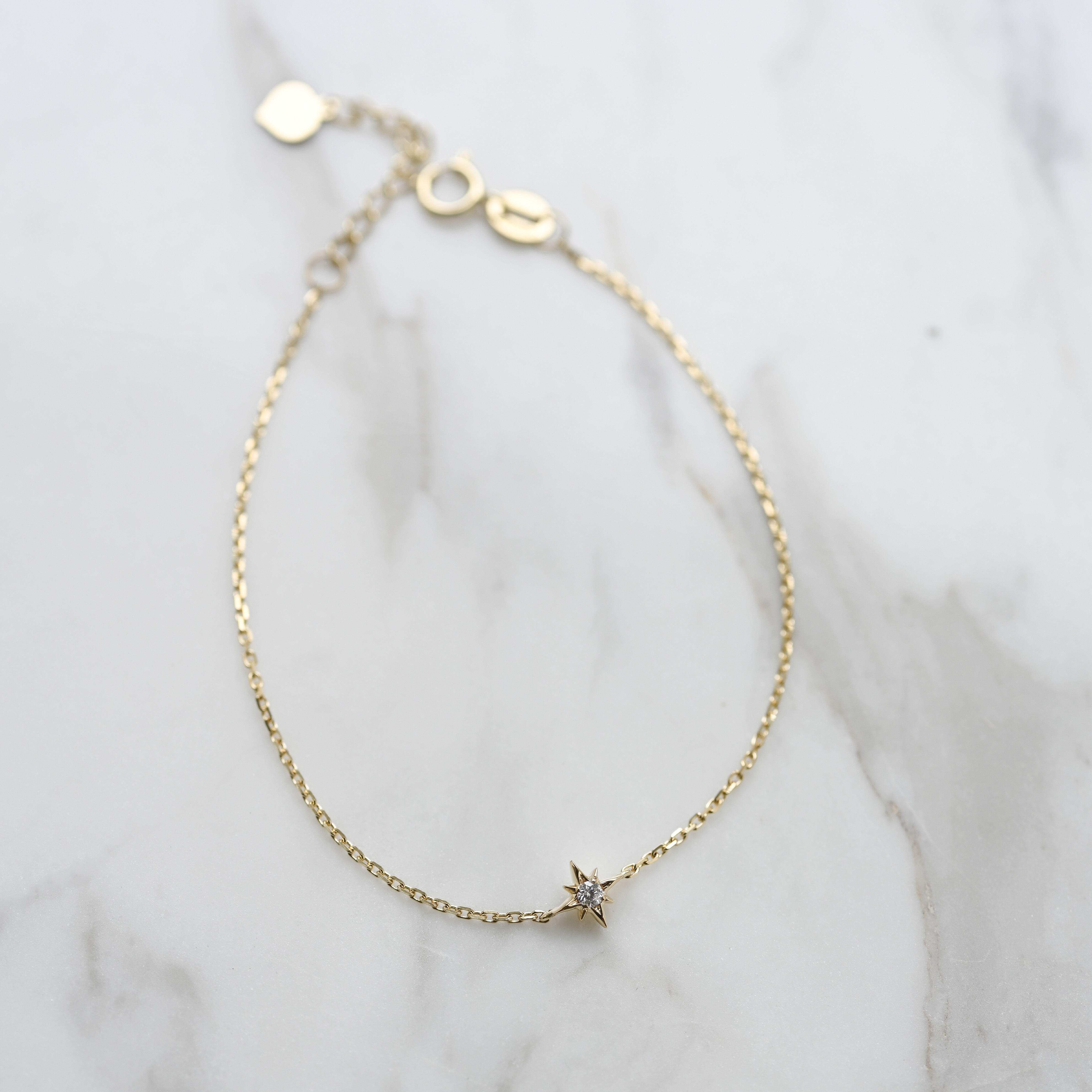 18K Little Star Diamond Bracelet