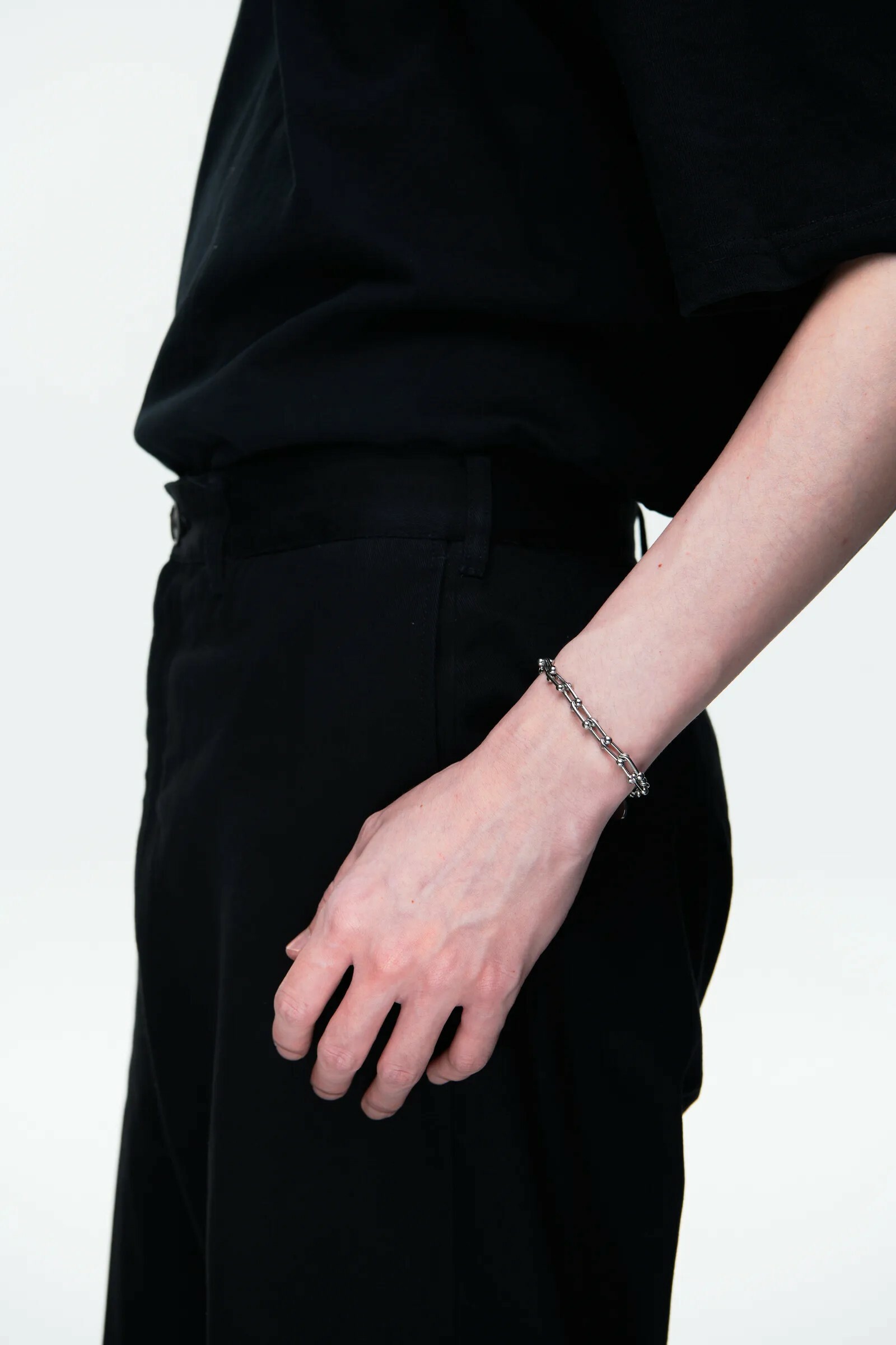 MIXTURE MB021 馬蹄 鐵形 純鋼 手鍊