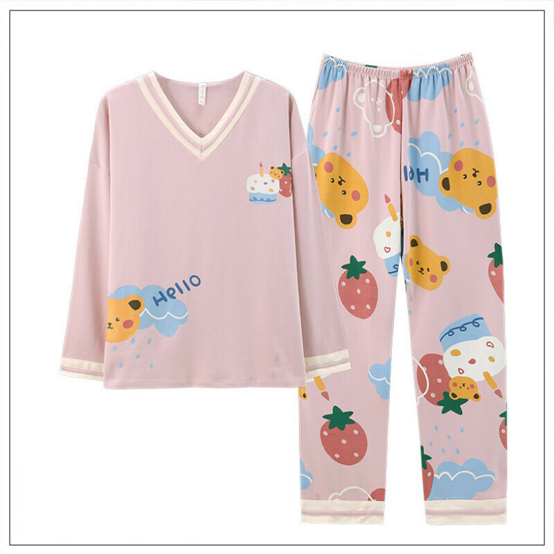 熱賣長袖睡衣套裝【M-XXL碼 AM20689】【下單后聯絡客服確認發貨尺碼 】