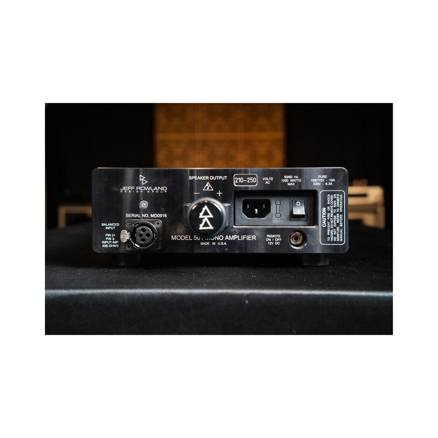 Jeff Rowland 501 單聲道擴大機 (一部單聲道二手)