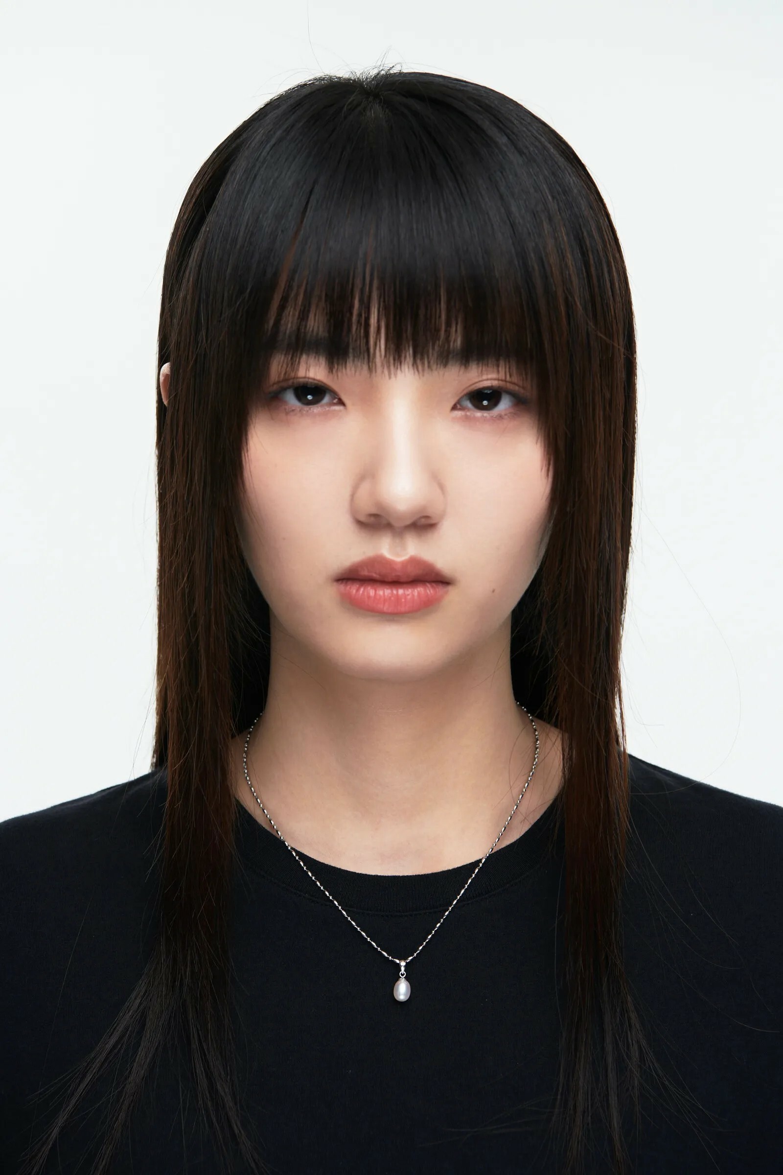 MIXTURE MN025 極細 鋼珠鏈 巴洛克 淡水 珍珠 吊墜 項鍊