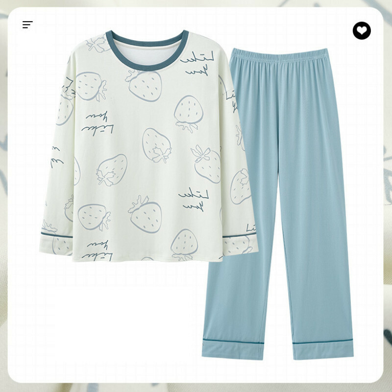 熱推長袖睡衣套裝【M-XXL碼 AM23519】【下單后聯絡客服確認發貨尺碼 】