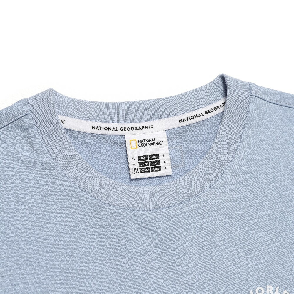 【NATIONAL GEOGRAPHIC】UNI DRYSIL GRAPHIC T-SHIRT Unisex Drysil Graphic Short Sleeve Tee - STORM BLUE