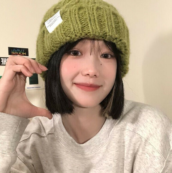 熱賣純色麻花毛線帽針織帽【綠色】【均碼】