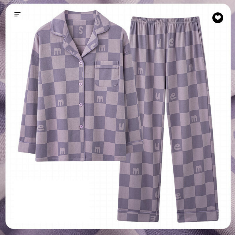 激抵長袖睡衣套裝【M-XXXL碼 AM-34525】【下單后聯絡客服確認發貨尺碼 】