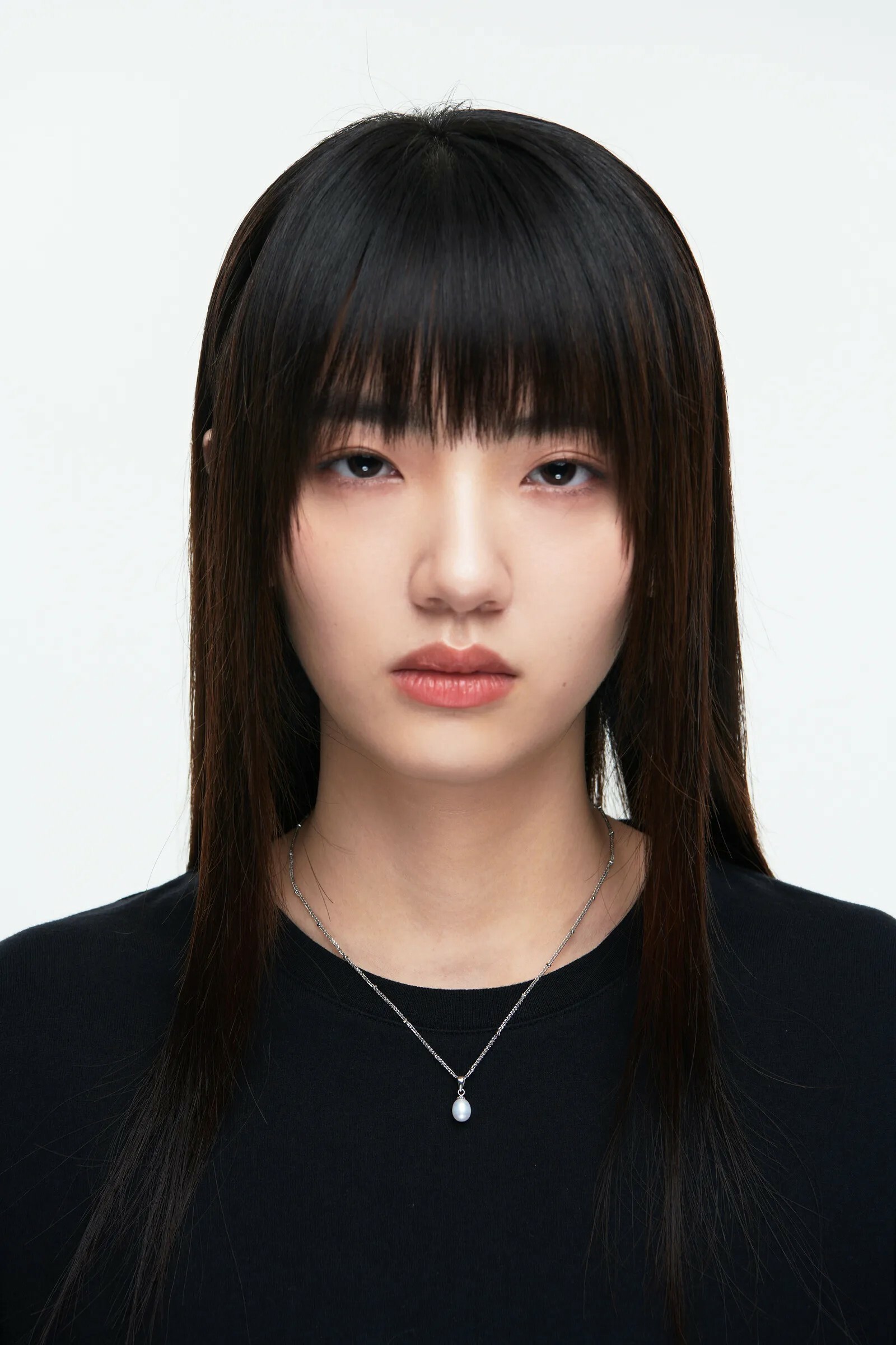 MIXTURE MN026 1.5MM 極細 純鋼 夾珠鍊 天然 淡水 珍珠 吊墜 項鍊