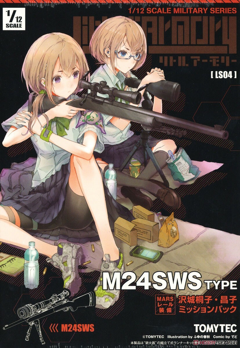 Tomytec 代理版 1/12 迷你武裝 LS04 M24 SWS 沢城桐子 昌子 任務包