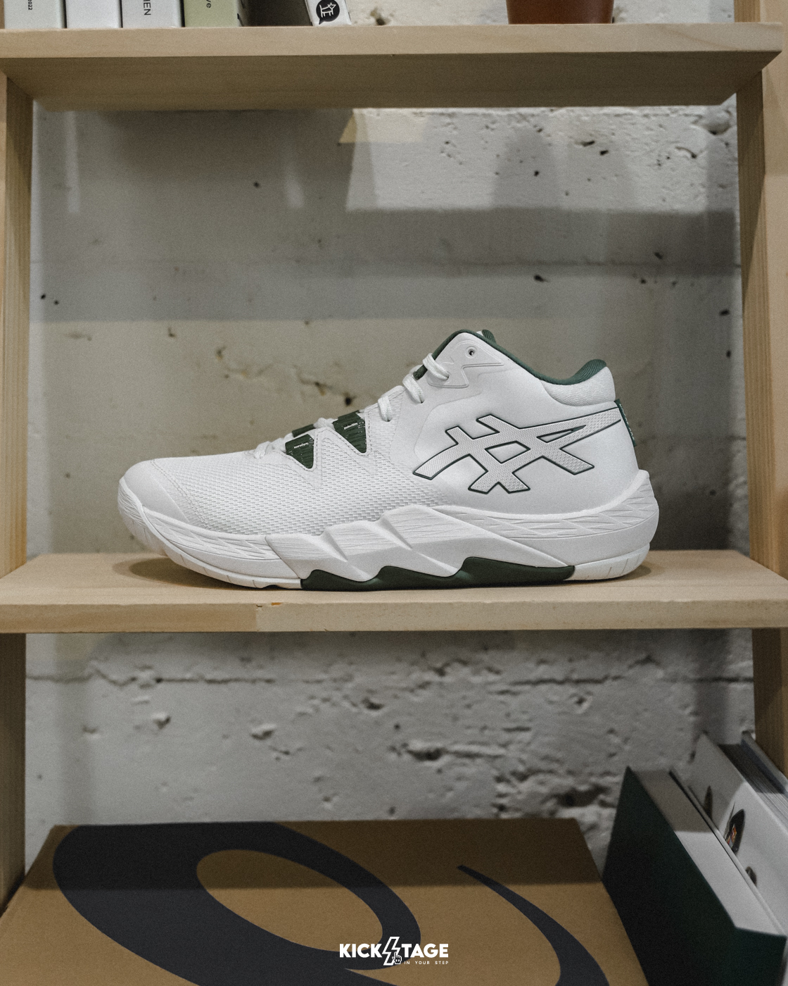 **特價售出無退換**男鞋 ASICS UNPRE ARS 2 'White Glacier Grey' 白綠 支撐 吸震 回彈 運動 籃球鞋【1063A069-100】25SALE