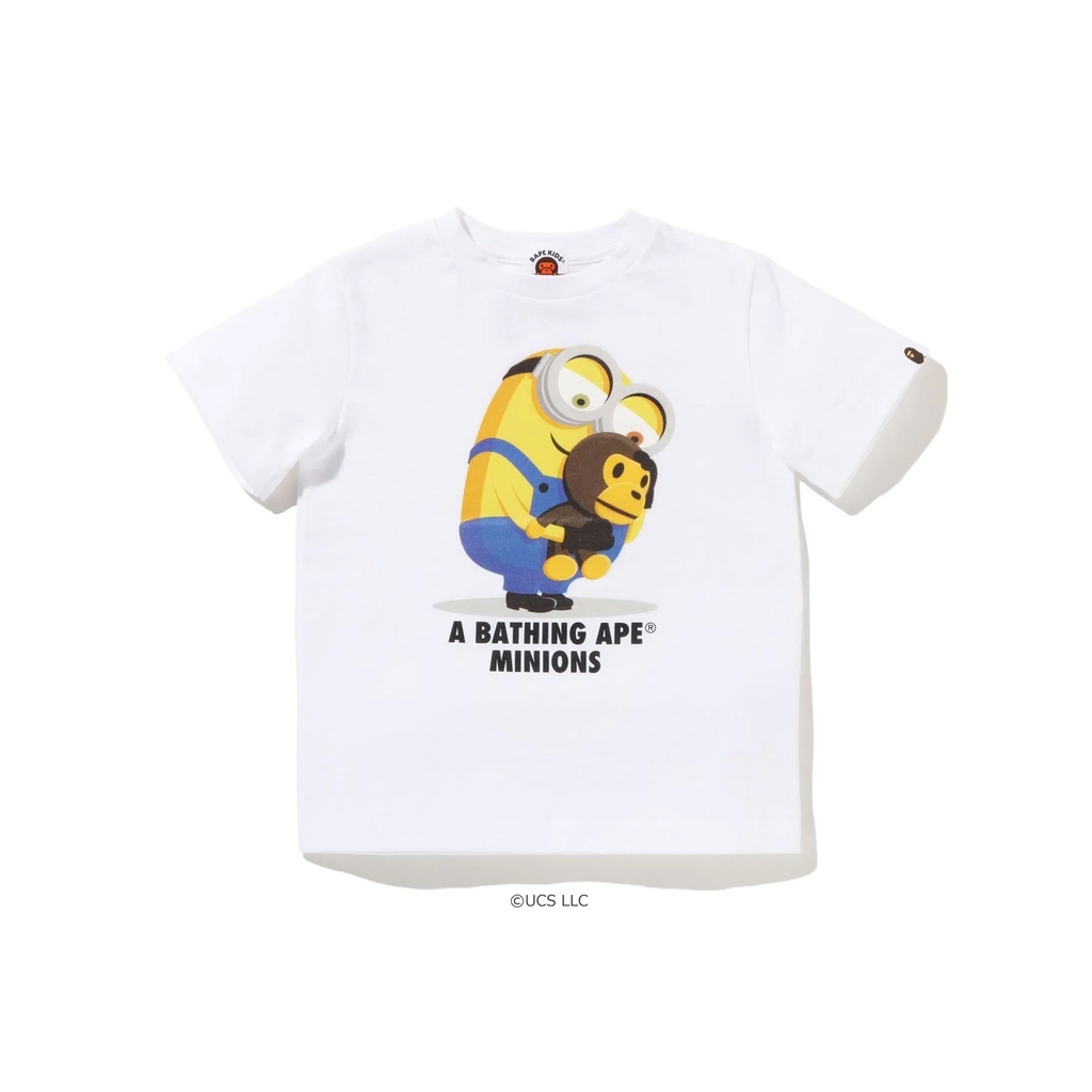 A BATHING APE  BAPE X MINIONS TEE 08 小小兵 抱MILO KIDS 小孩 短T
