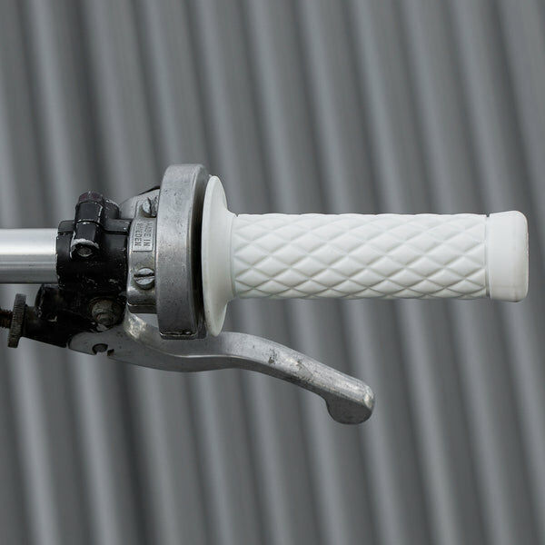 Biltwell 橡膠 握把套 菱格紋 (有邊) - 白