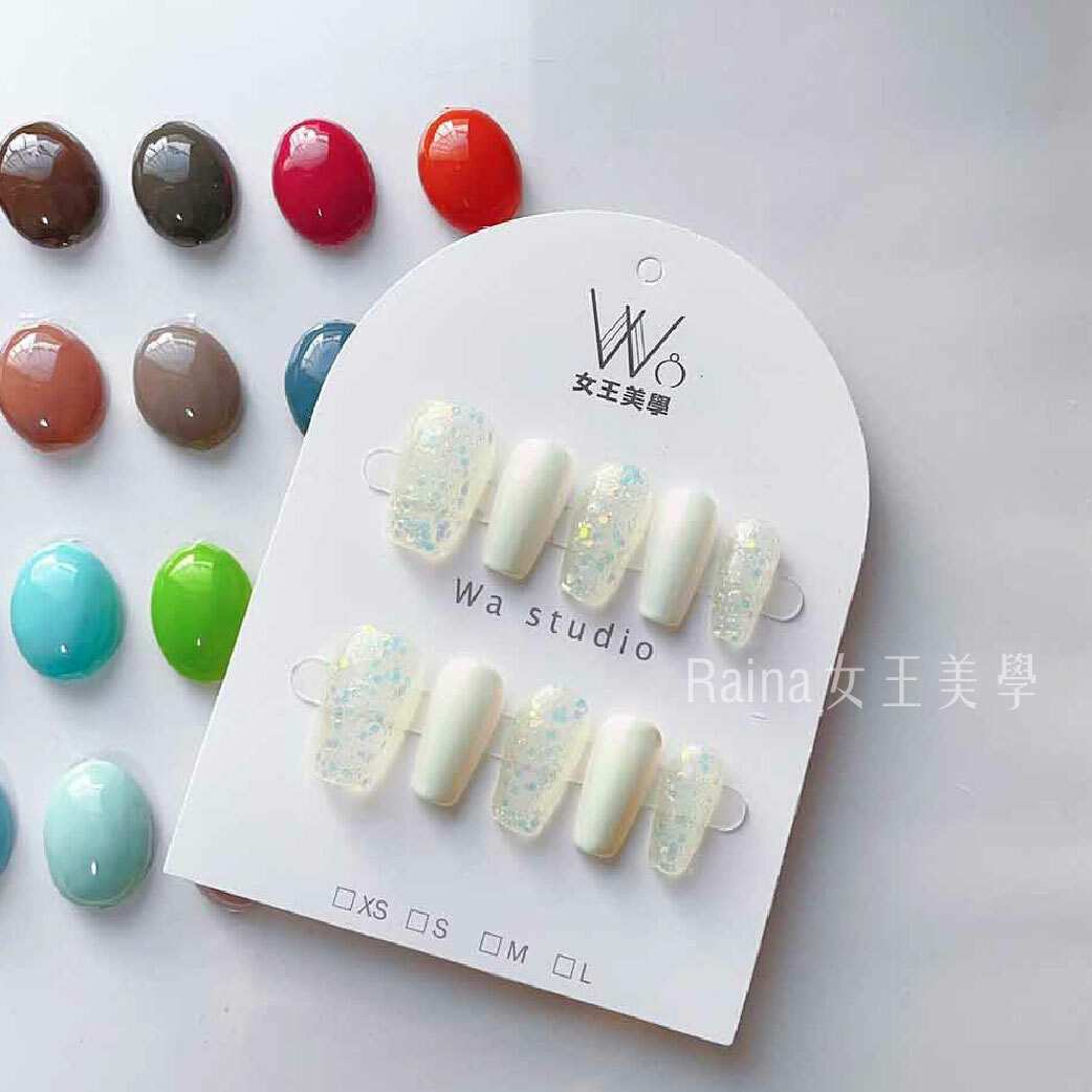 手工穿戴甲設計款-貝殼膠