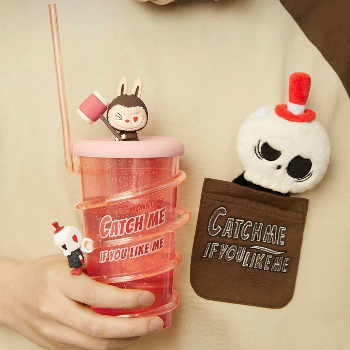 <官方正版授權>The Monsters Labubu 隨身吸管杯 冷水杯 泡泡瑪特